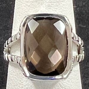 Smoky Quartz Sterling Silver Ring